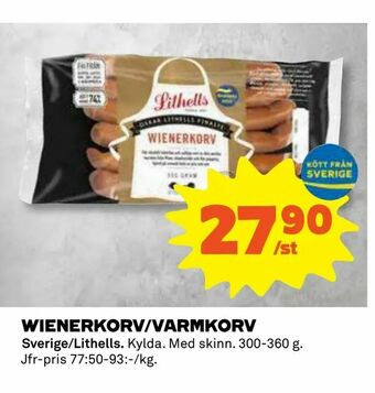 Wienerkorv/varmkorv
