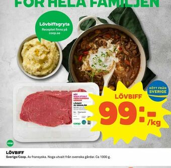 Coop Konsum Lövbiff erbjuda