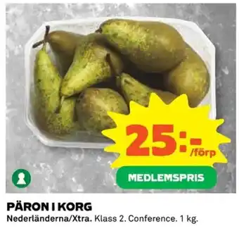 Coop PÄRON I KORG erbjuda