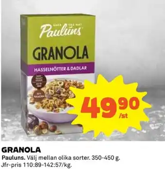 Coop GRANOLA erbjuda