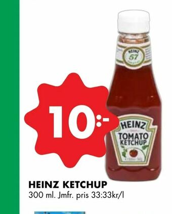 ÖoB Heinz ketchup erbjuda