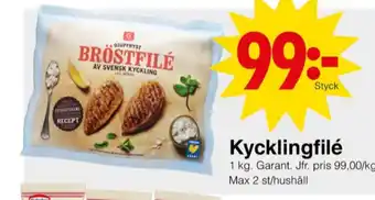 Matöppet Garant kycklingbröstfilé erbjuda