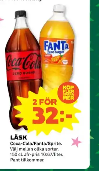 Coop Coca cola läskedryck erbjuda
