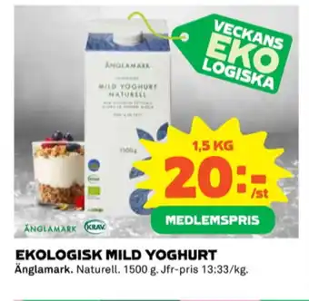 Coop Änglamark yoghurt erbjuda