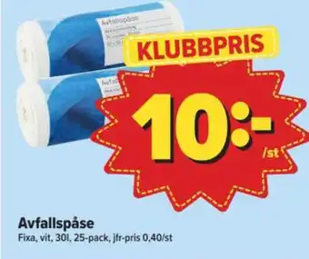 Östenssons Fixa avfallspåsar erbjuda