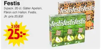 Matöppet Festis stilldrink erbjuda