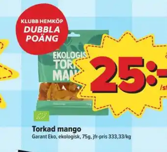 Östenssons Garant mango erbjuda