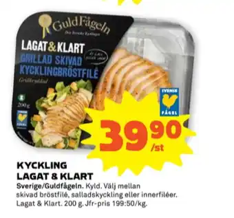 Stora Coop Guldfågeln kycklingbröstfile erbjuda
