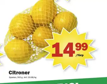 Pekås Coop citroner erbjuda