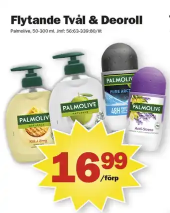 Pekås Palmolive deodorant roll-on erbjuda