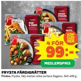 Coop FRYSTA FÄRDIGRÄTTER erbjuda