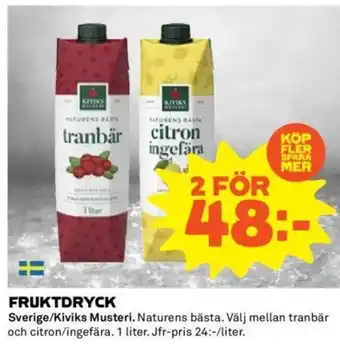 Coop FRUKTDRYCK erbjuda