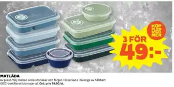 Coop MATLÅDA erbjuda