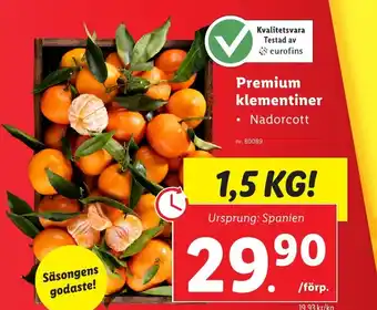Premium klementiner