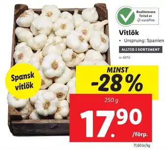 Lidl Vitlök erbjuda