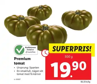 Lidl Premium tomat erbjuda