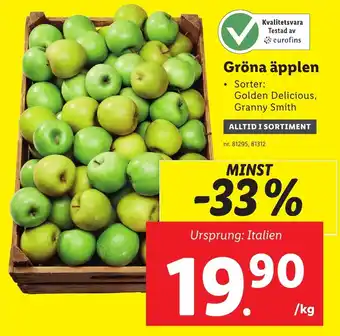 Lidl Gröna äpplen erbjuda