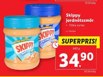 Lidl Skippy jordnötssmör erbjuda