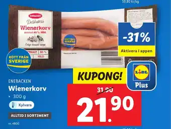 Lidl Wienerkorv erbjuda
