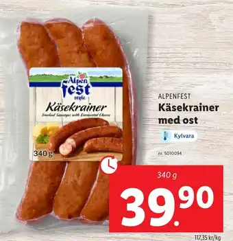 Lidl Käsekrainer med ost erbjuda