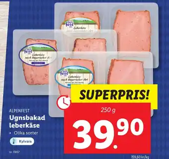 Lidl Ugnsbakad leberkäse erbjuda