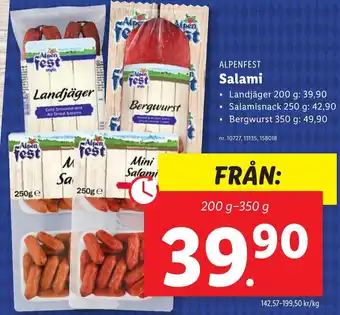 Lidl Salami erbjuda