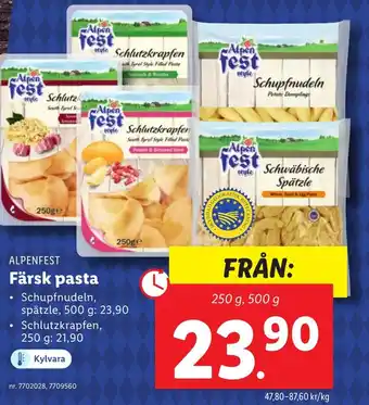 Lidl Färsk pasta erbjuda