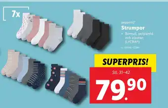 Lidl Strumpor erbjuda