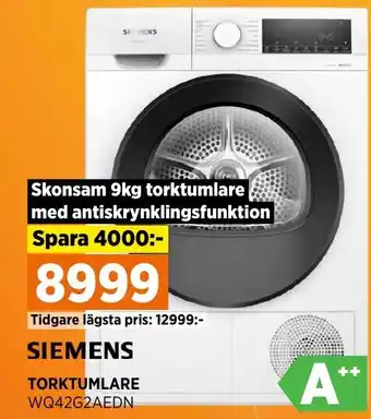 Power TORKTUMLARE WQ42G2AEDN erbjuda