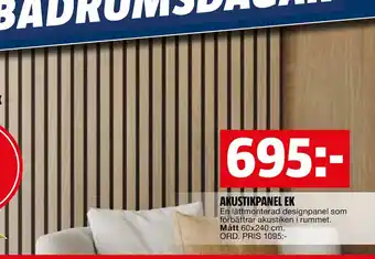 Bauhaus AKUSTIKPANEL EK erbjuda