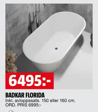 Bauhaus BADKAR FLORIDA erbjuda