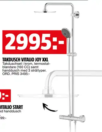 Bauhaus TAKDUSCH VITALIO JOY XXL erbjuda