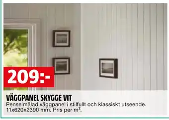 Bauhaus VÄGGPANEL SKYGGE VIT erbjuda