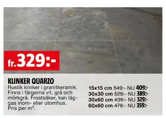 Bauhaus KLINKER QUARZO erbjuda