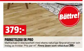 Bauhaus PARKETTGOLV EK PRO erbjuda