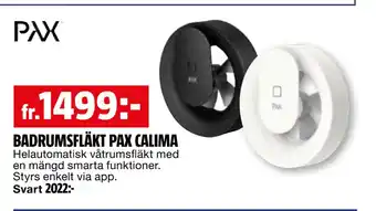 Bauhaus BADRUMSFLÄKT PAX CALIMA erbjuda