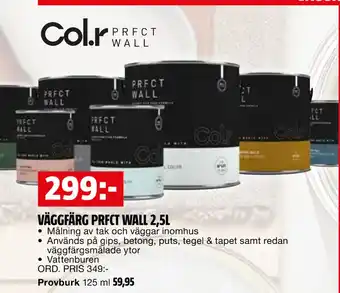 Bauhaus VÄGGFÄRG PRFCT WALL 2,5L erbjuda