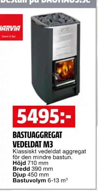 BASTUAGGREGAT VEDELDAT M3