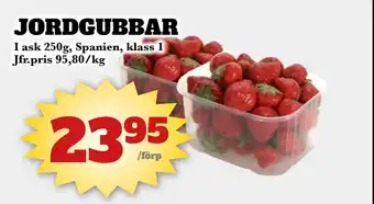 Bonum Matmarknad JORDGUBBAR erbjuda