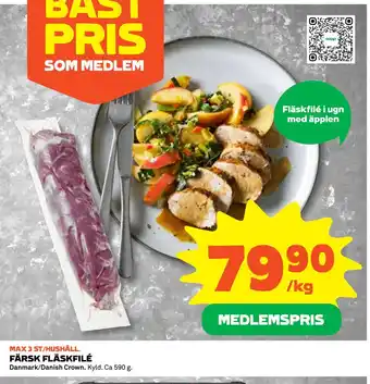 Coop Konsum FÄRSK FLÄSKFILÉ erbjuda