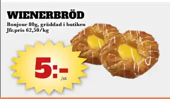 Bonum Matmarknad WIENERBRÖD erbjuda