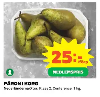 Coop Daglivs PÄRON I KORG erbjuda