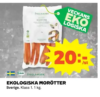 Coop Daglivs EKOLOGISKA MORÖTTER erbjuda