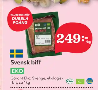 Hemköp Svensk biff erbjuda