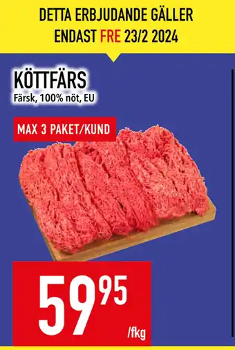 Matdax KÖTTFÄRS erbjuda