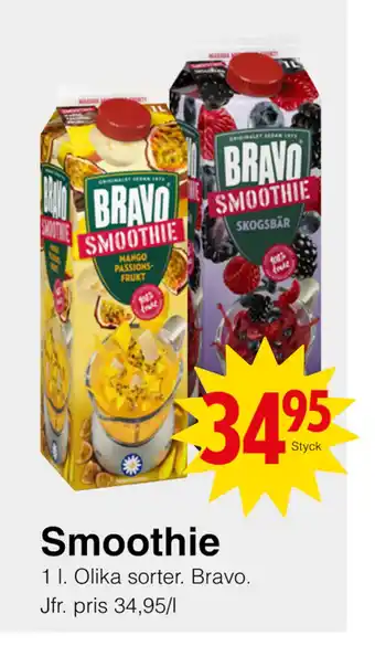 Matöppet Smoothie erbjuda