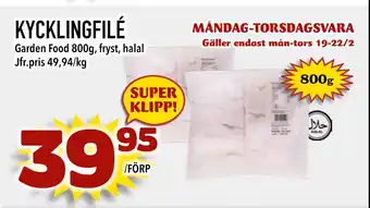 Nya Pulsen KYCKLINGFILÉ erbjuda