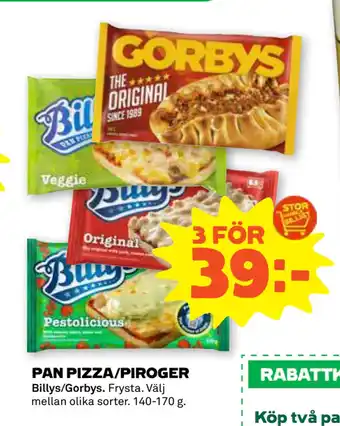 Stora Coop PAN PIZZA/PIROGER erbjuda