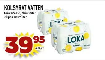 Nya Pulsen KOLSYRAT VATTEN erbjuda