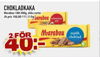 Nelins CHOKLADKAKA erbjuda